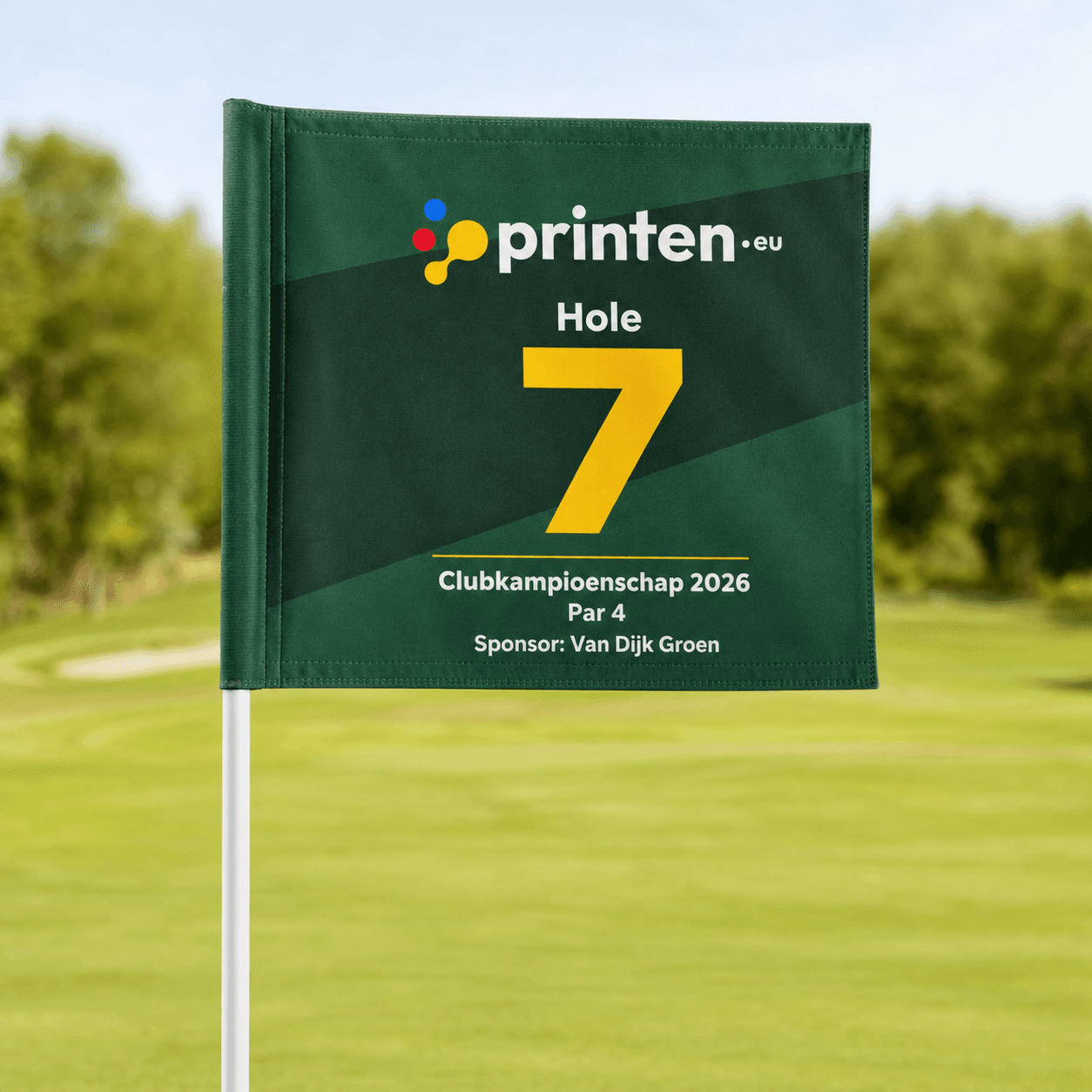 Golfvlag bedrukken met eigen ontwerp