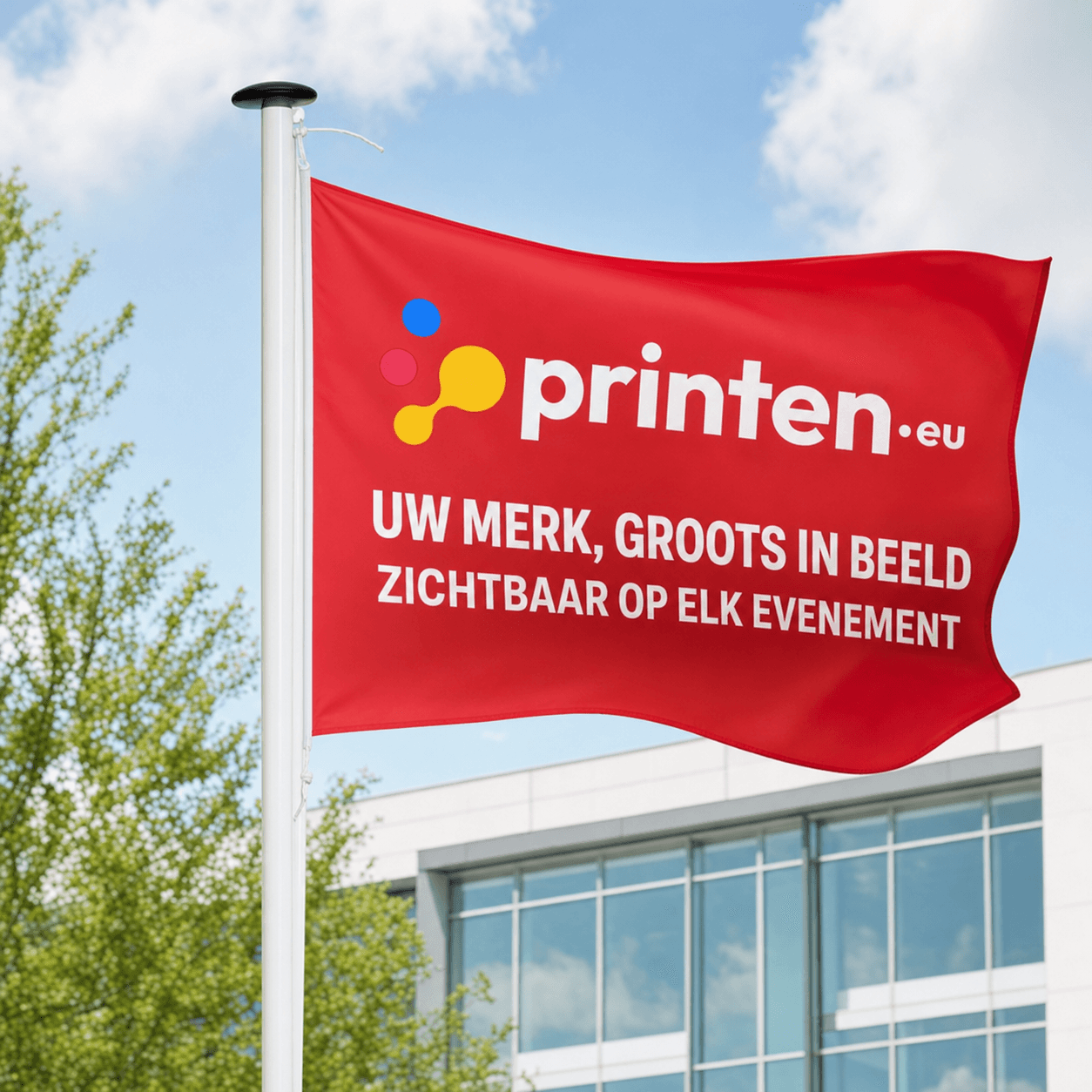 Mastvlag bedrukken met jouw ontwerp