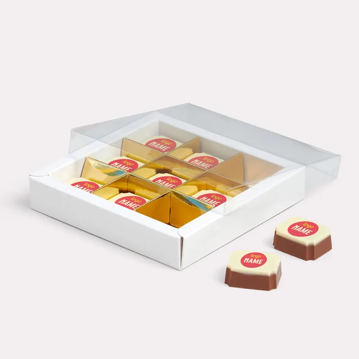 Bonbons met bedrukking – Gepersonaliseerde pralinedoosjes