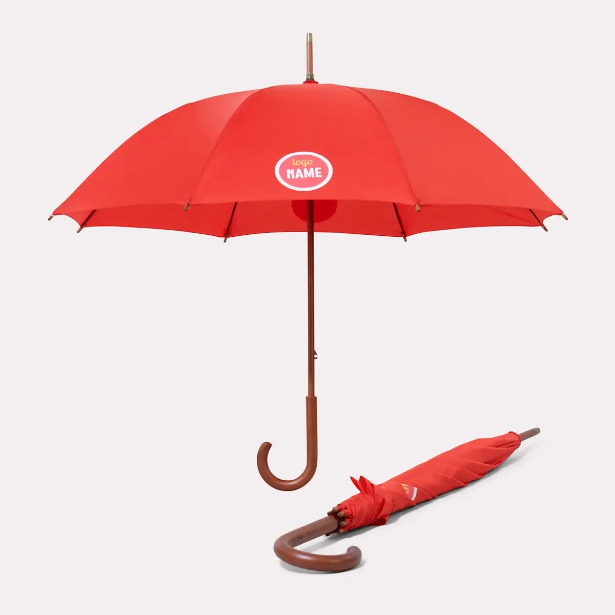 Eco Compacte Paraplu Falcone Windproof 102 cm met Full Colour Bedrukking