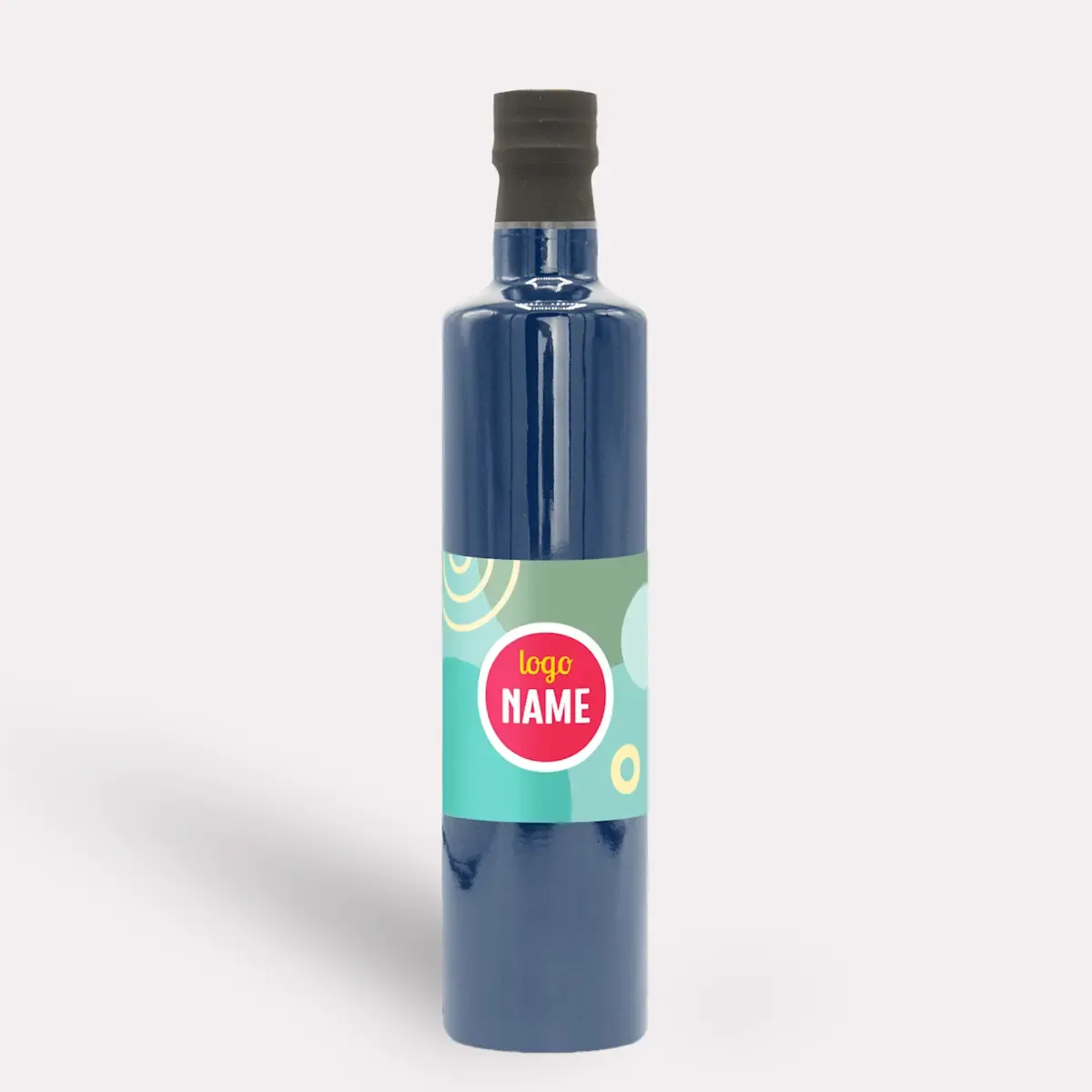Glazen fles met olijfolie - Gepersonaliseerd met etiket of sleeve