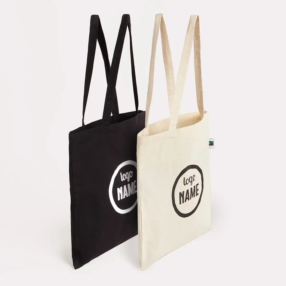 Katoenen tas Fairtrade/GOTS bedrukken