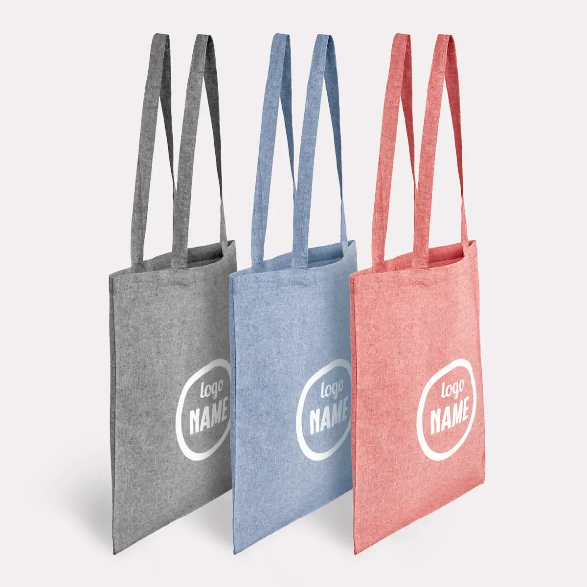 Gerecyclede katoenen tas bedrukken – 38x42 cm