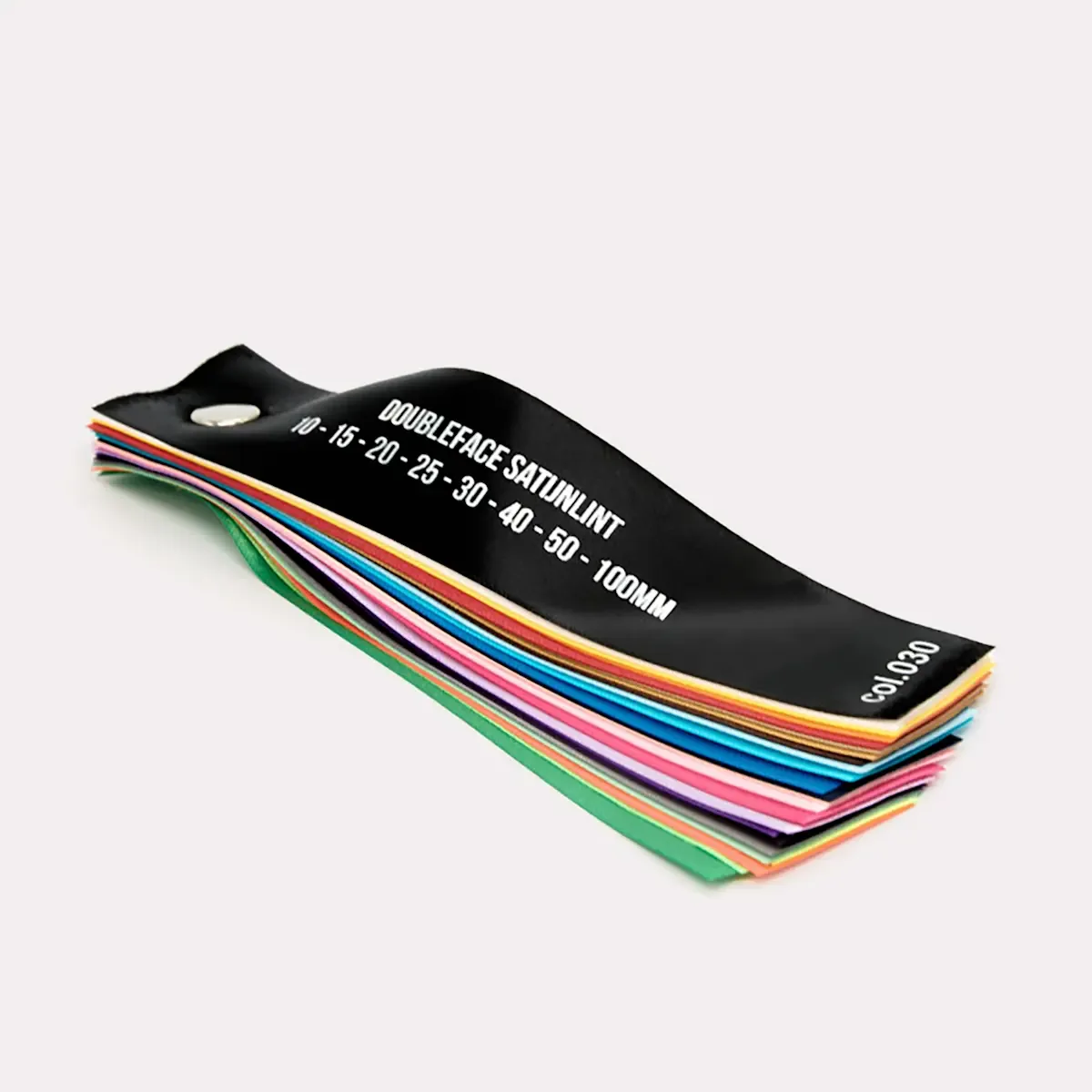 Kleurenwaaier lint 30x150 mm - satijn lint als kleurenstaal