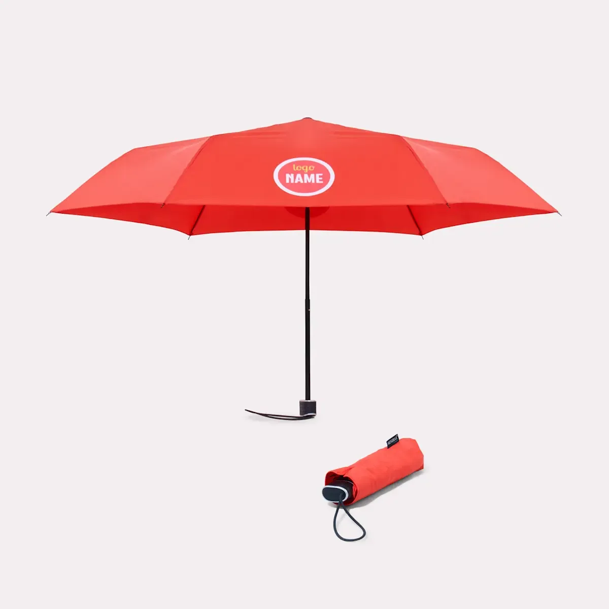 Opvouwbare windproof paraplu 90 cm met full colour bedrukking