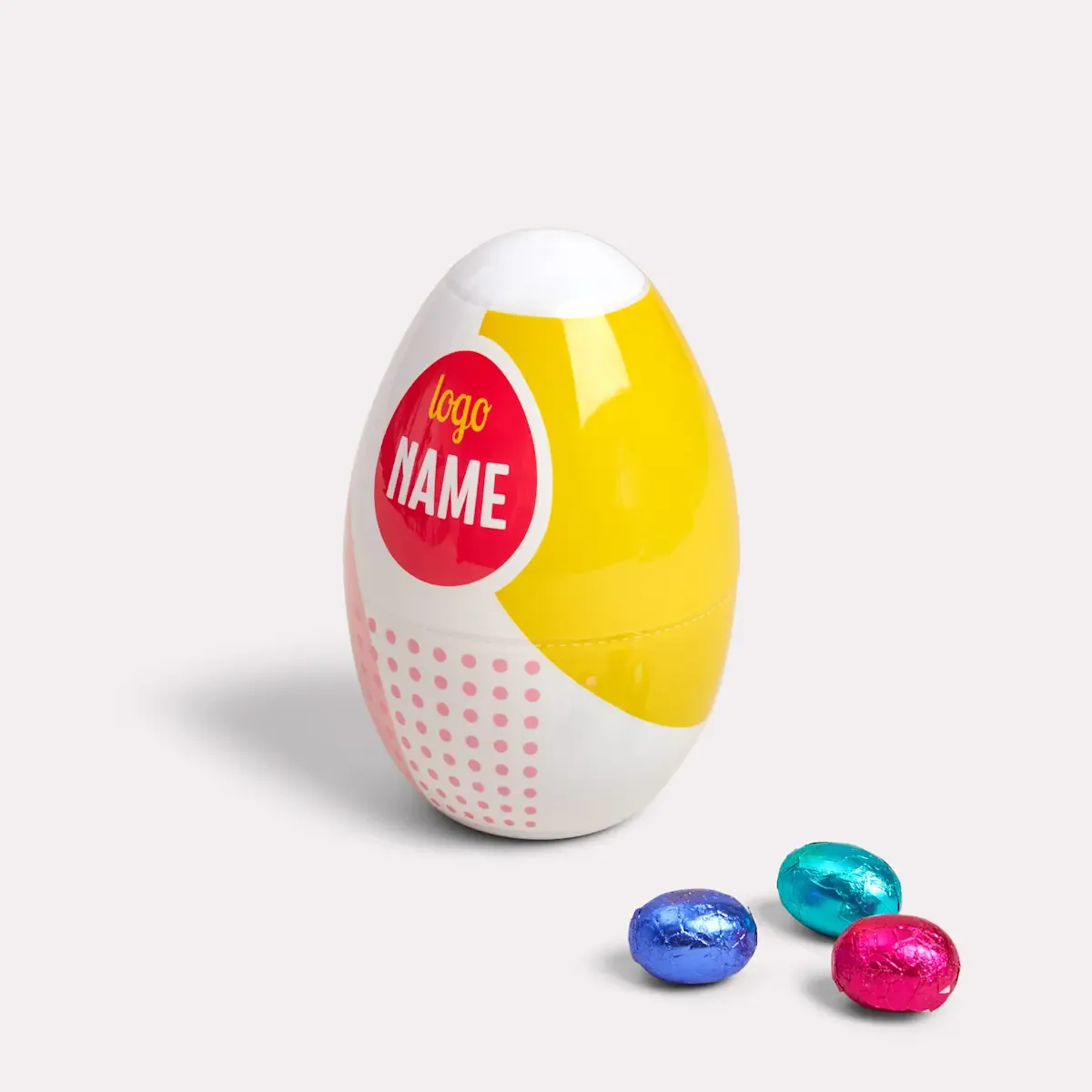 Paasei met chocolade eieren - Gepersonaliseerd bedrukt