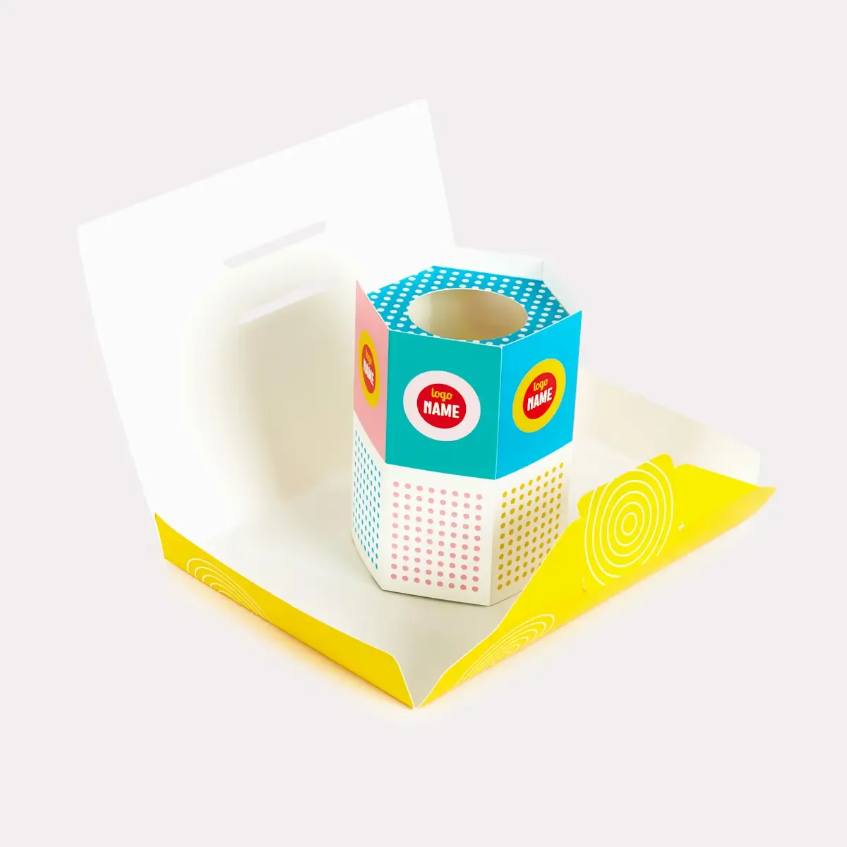 Pennenbakjes bedrukken - Hexagon 93 mm