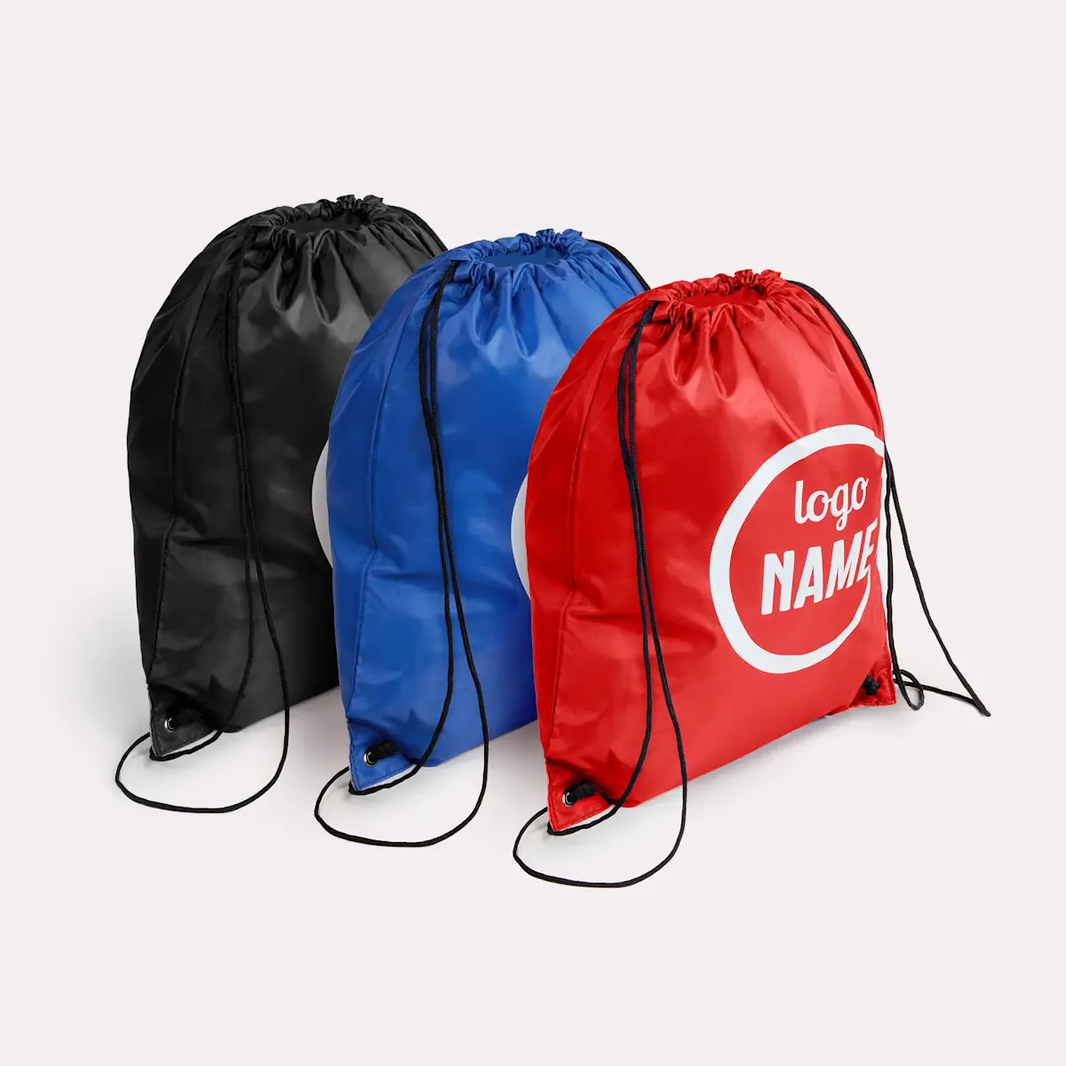 Polyester gymtas met bedrukking