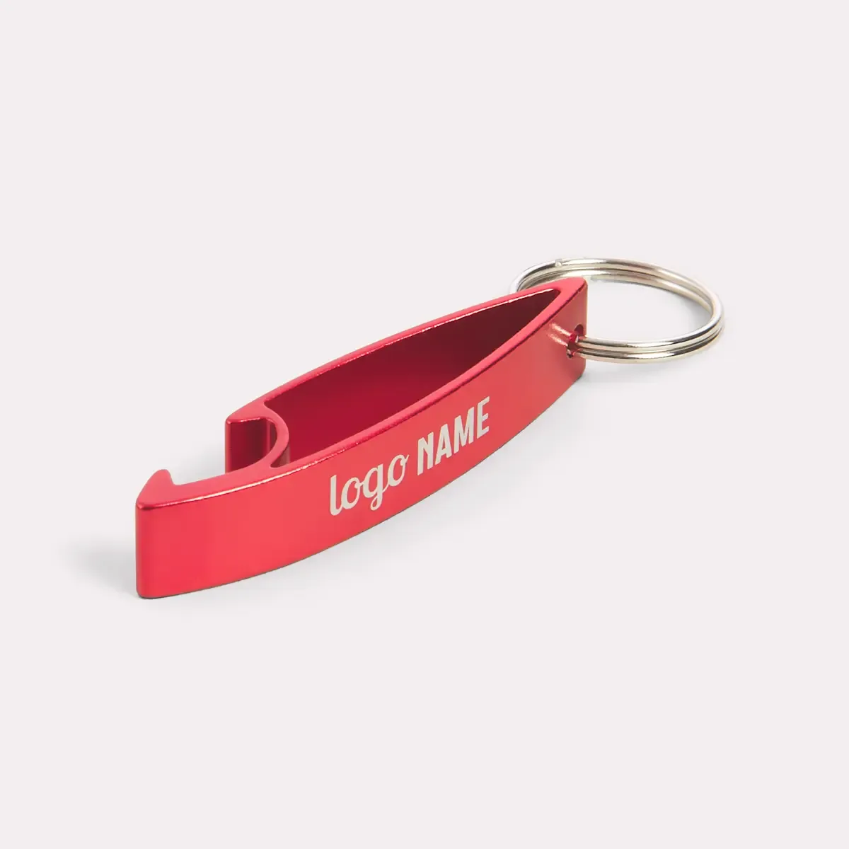 Gepersonaliseerde sleutelhanger met flessenopener - aluminium