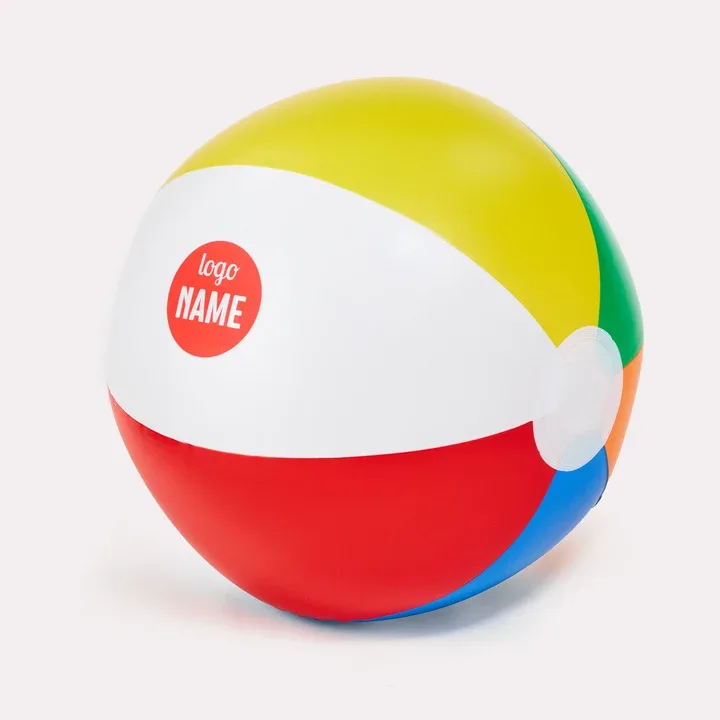 Strandbal met bedrukking - Ø 24 cm PVC
