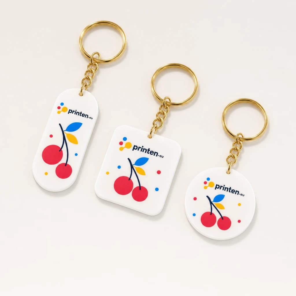 Acryl sleutelhanger met eigen ontwerp