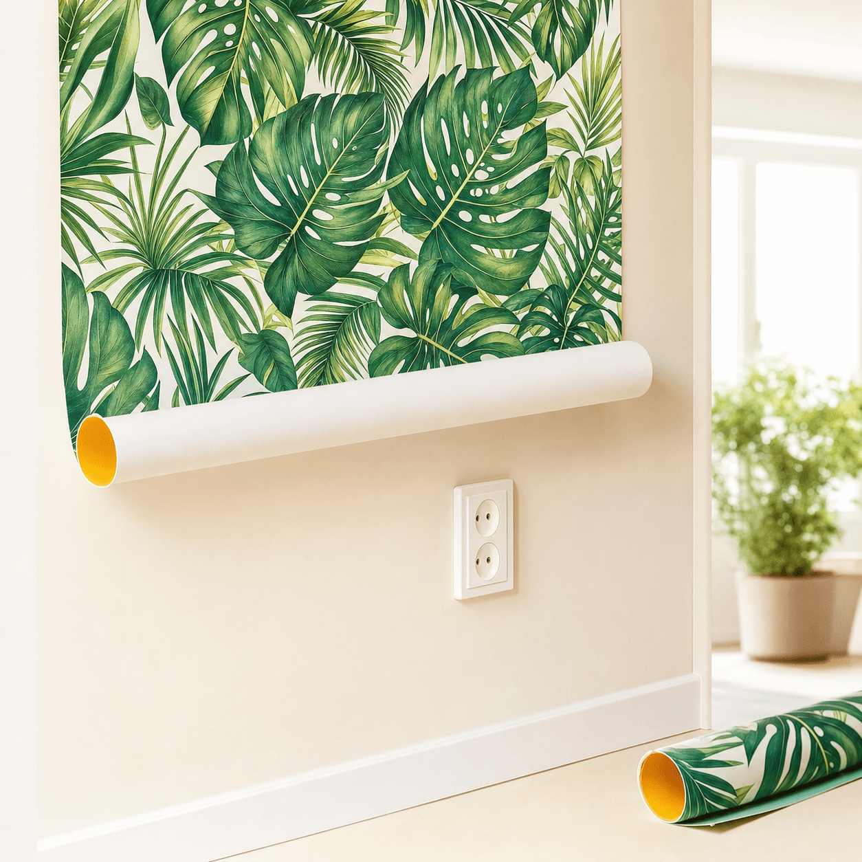 Behang sample met eigen ontwerp - A4/A3 vliesbehang proefafdruk