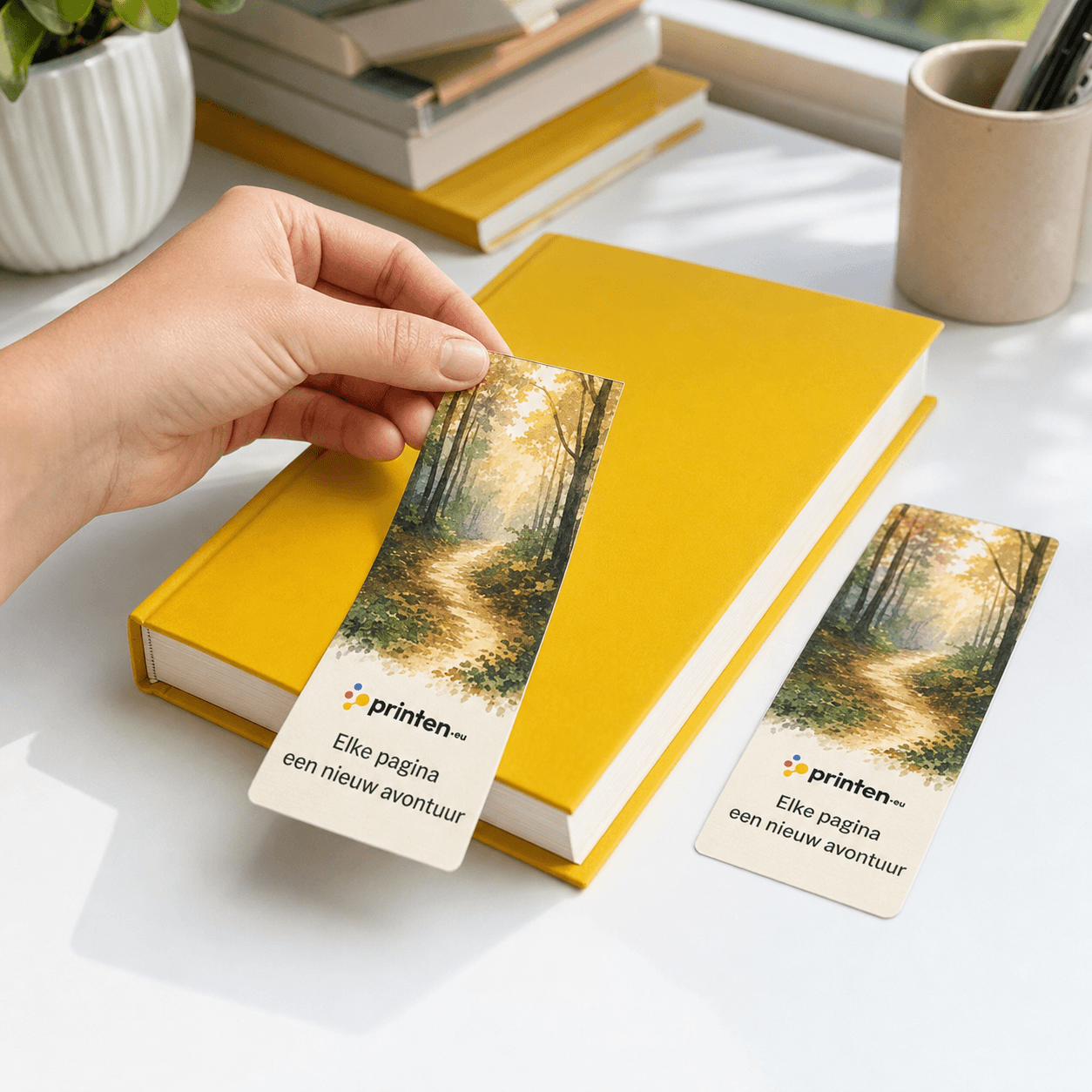 Boekenleggers bedrukken met eigen ontwerp