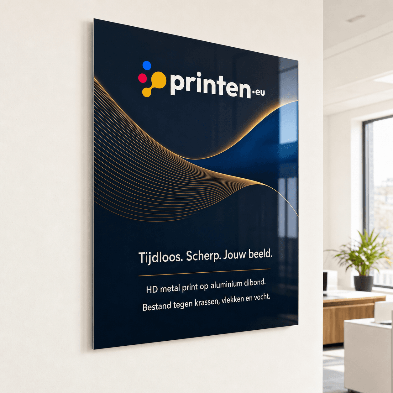 HD metal print op aluminium dibond met ophangsysteem