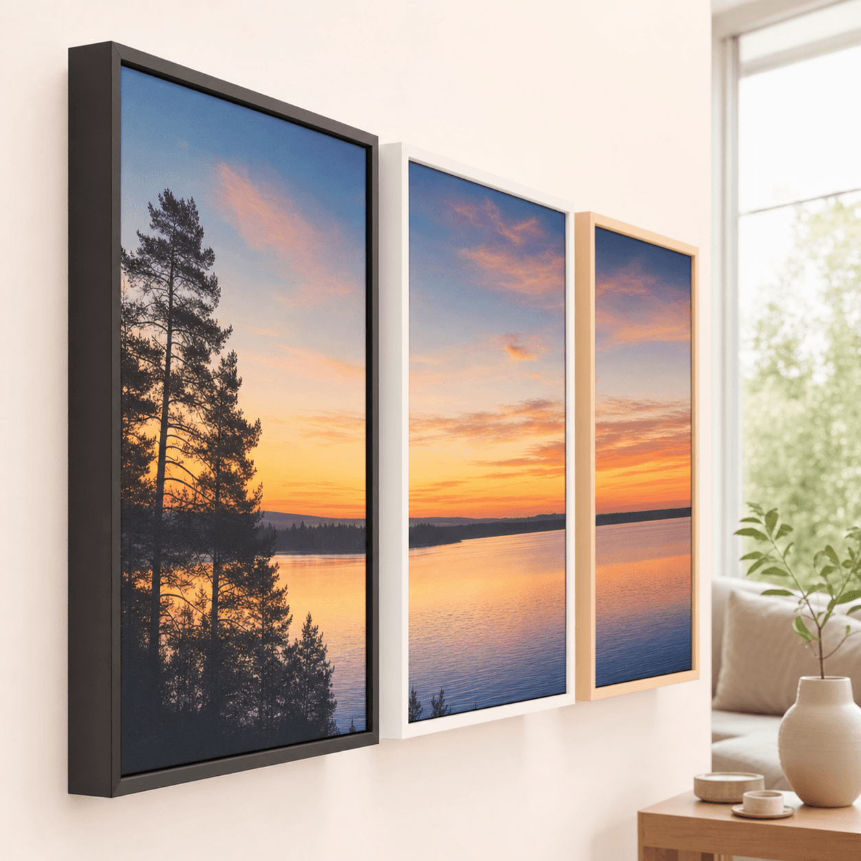 Canvas met baklijst