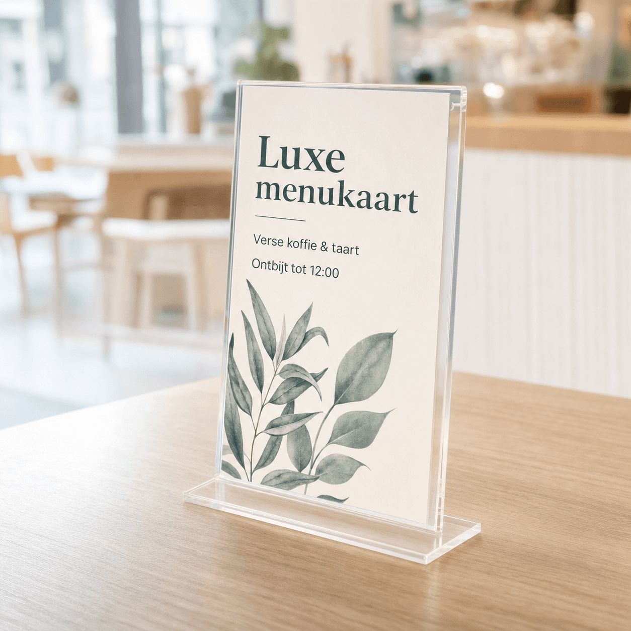 Kaarthouders van Plexiglas – Onbedrukte Displayhouders