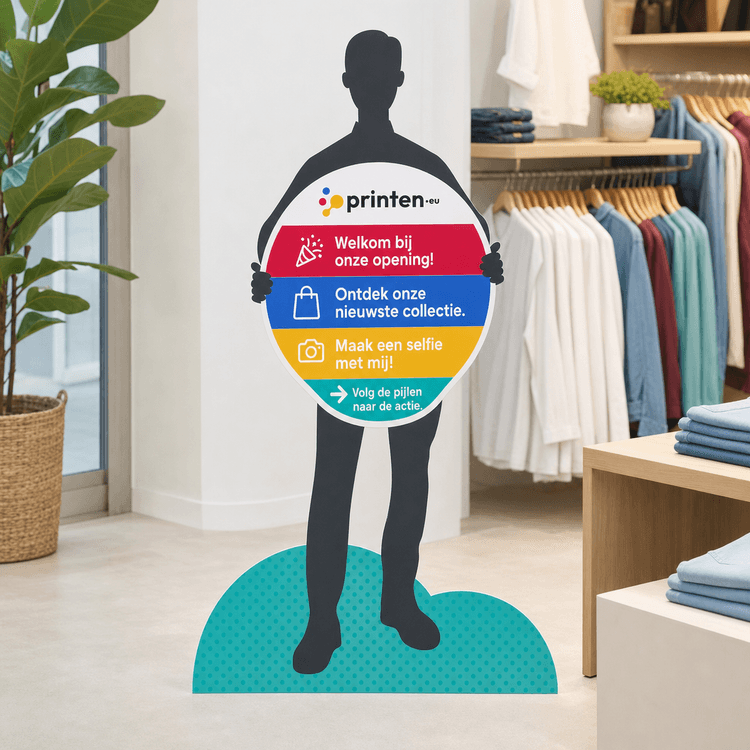 Lifesizer op Re-board® - Levensgrote figuur voor evenementen en winkels
