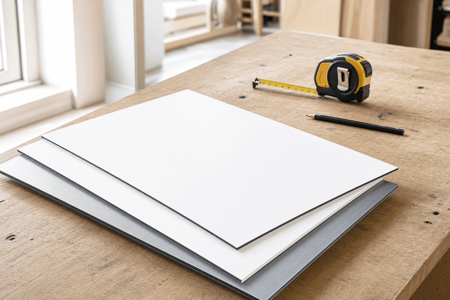 Onbedrukt plaatmateriaal op maat