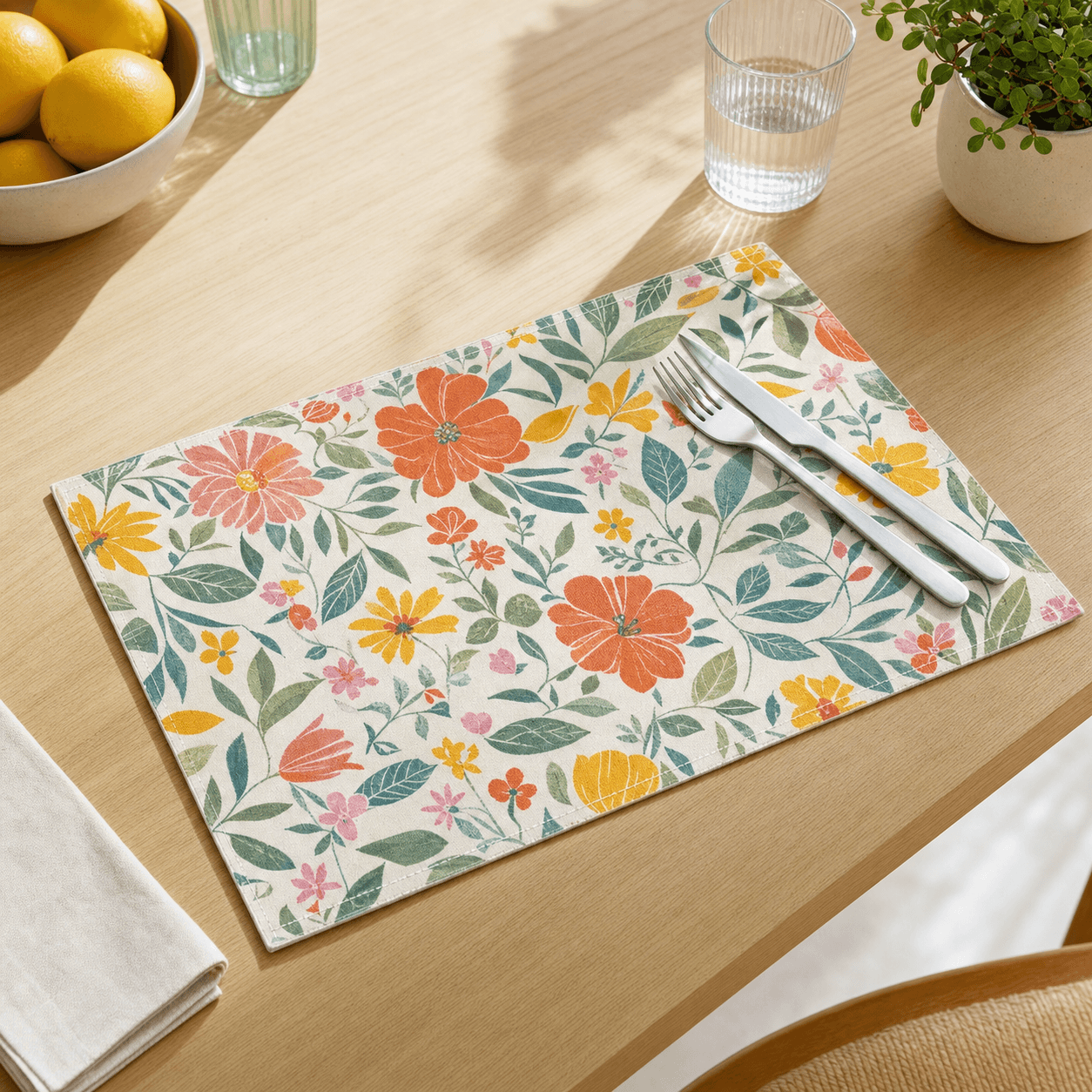 Textiel placemat bedrukken met full colour