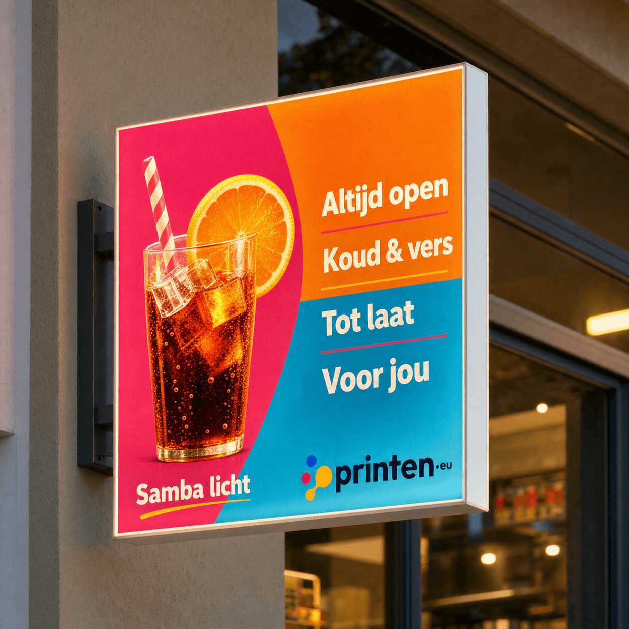 Samba backlit doek bedrukken voor lichtreclame