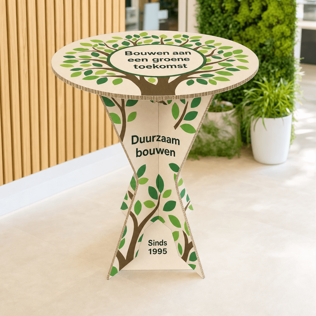 Bedrukte sta-tafel van honingraatkarton