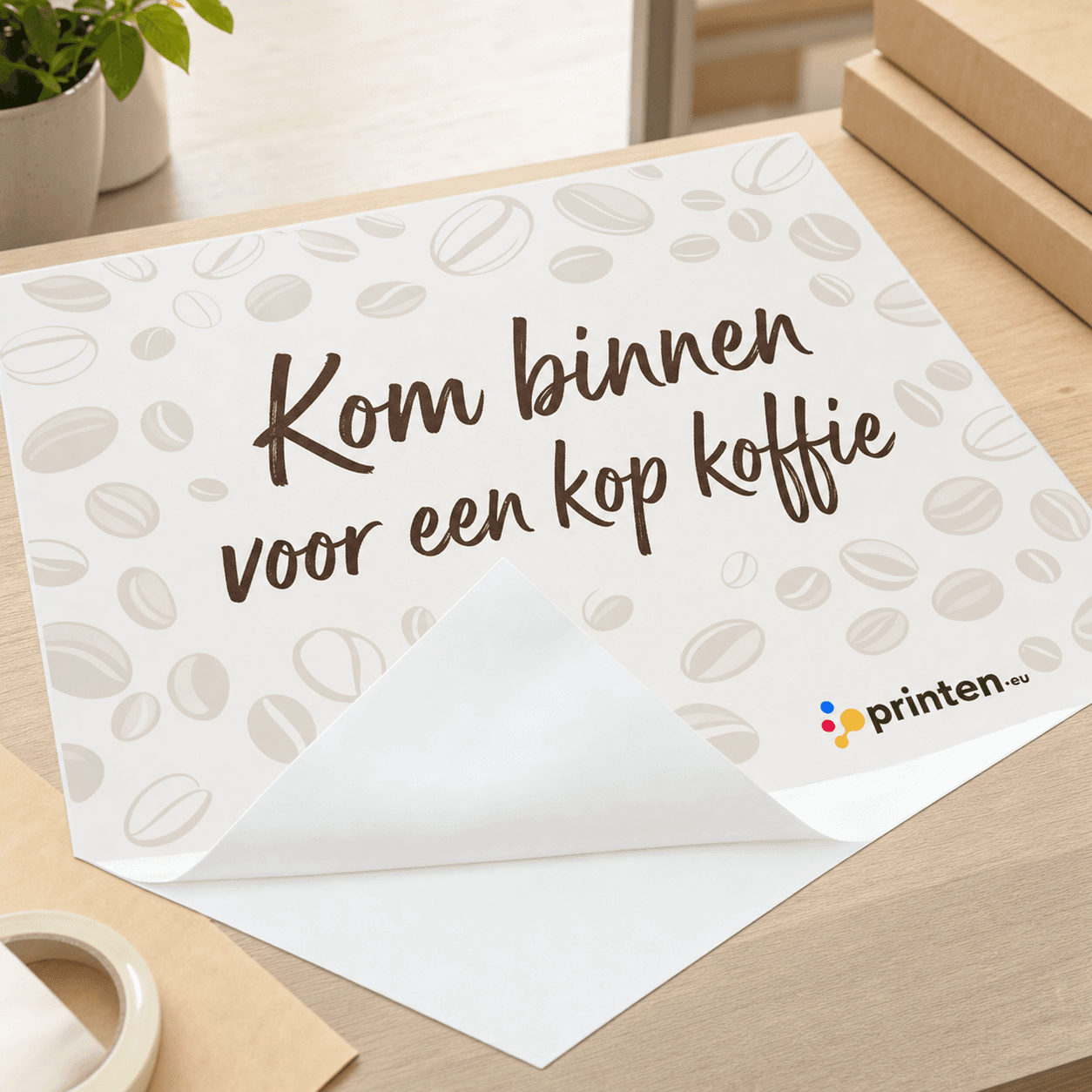 Statische raamfolie bedrukken – zelfklevende raamstickers zonder lijm