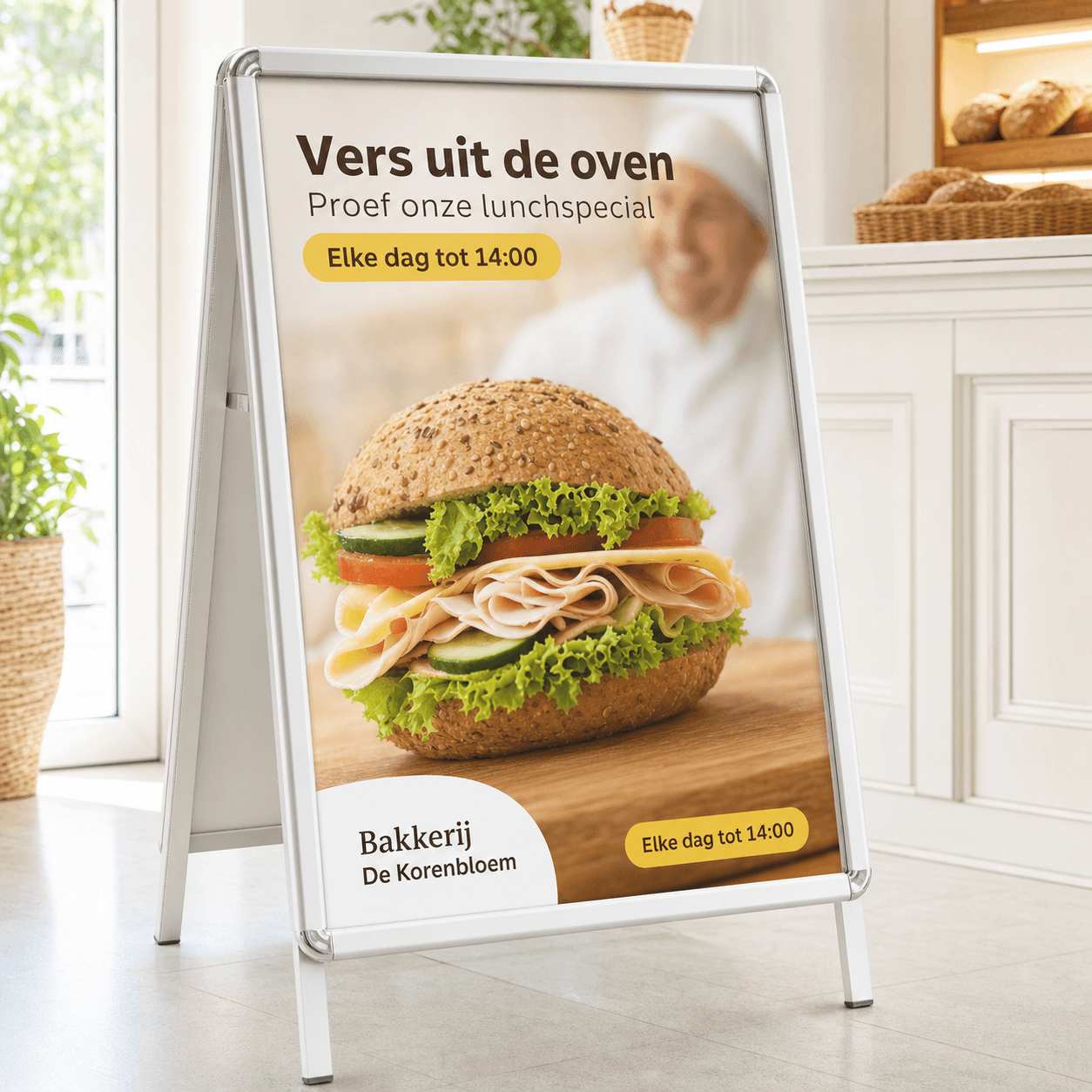 Stoepbordposter bedrukken | Weerbestendige buitenposter