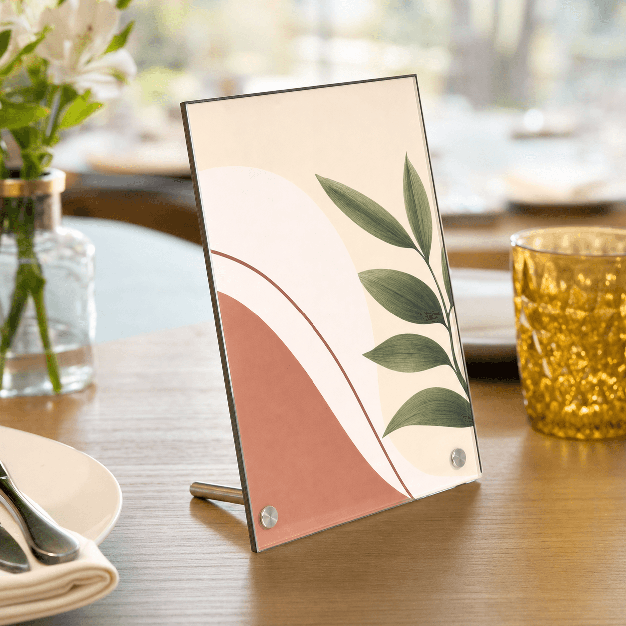 Tafelstandaards voor Menukaarten & Presentaties