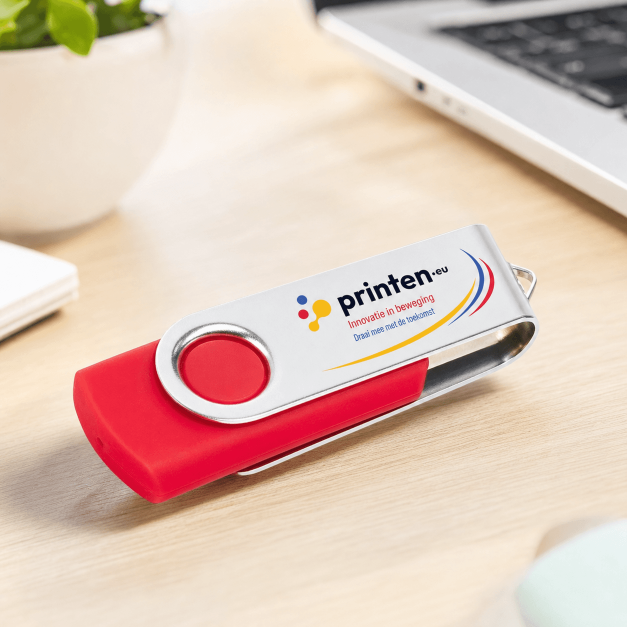 USB-stick Twister – 16GB met full colour bedrukking