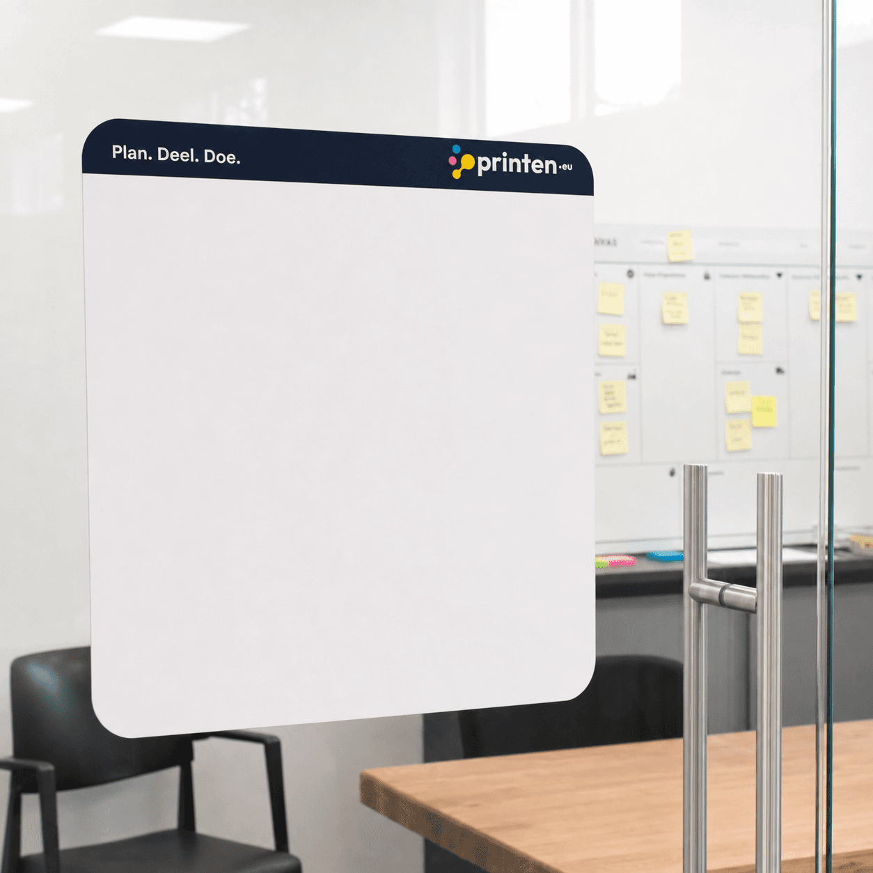 Whiteboard sticker op maat bedrukken