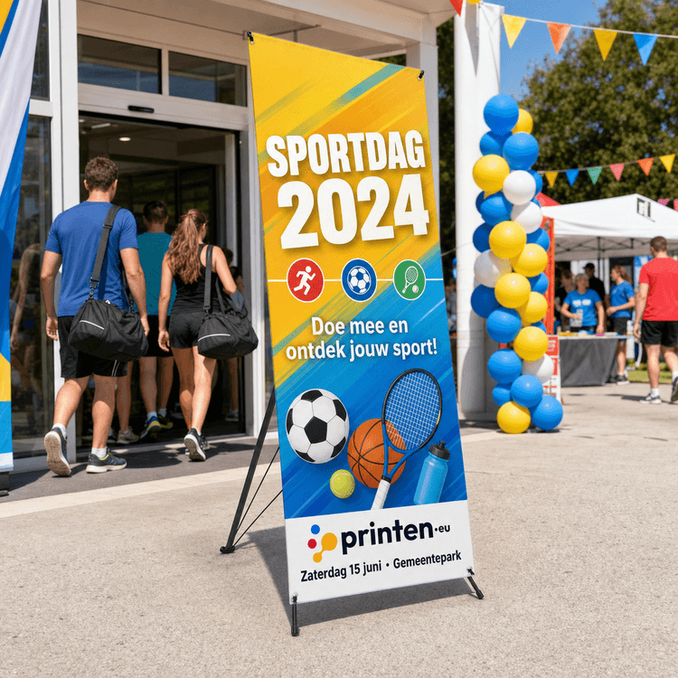 X-banner bedrukken met Full colour print