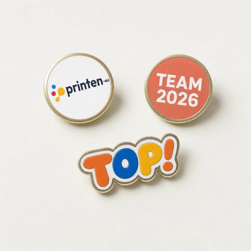 Metalen pin met full colour druk
